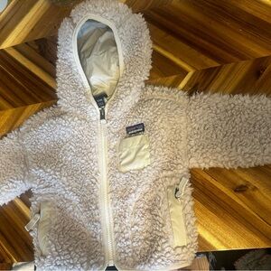 Patagonia Cream Sherpa Fleece Jacket